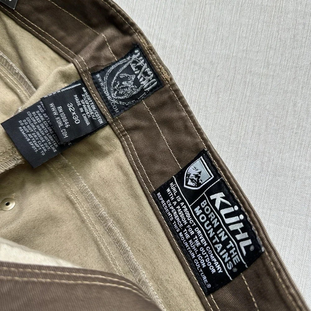 NWT Kuhl Rydr Vintage Patina Dye Pants Men 32x30 Dark Gray Hiking Outdoors